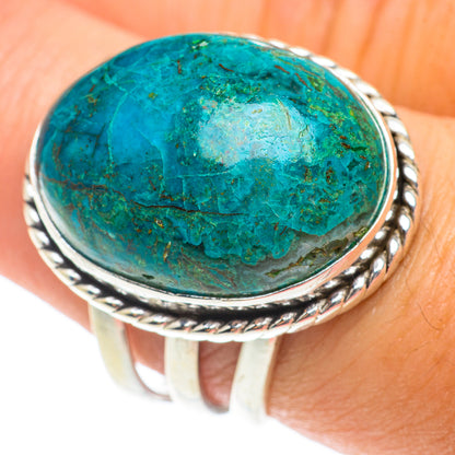 Chrysocolla Rings handcrafted by Ana Silver Co - RING65763