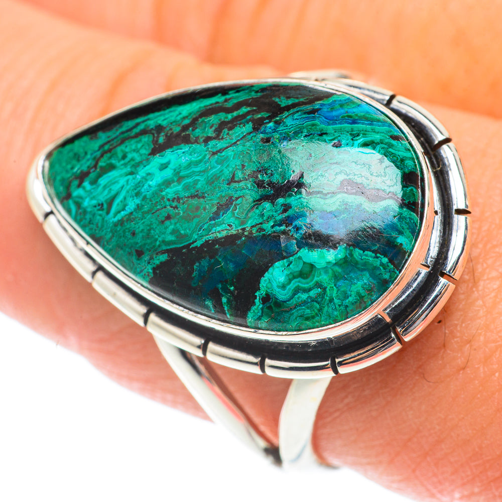 Chrysocolla Rings handcrafted by Ana Silver Co - RING65765