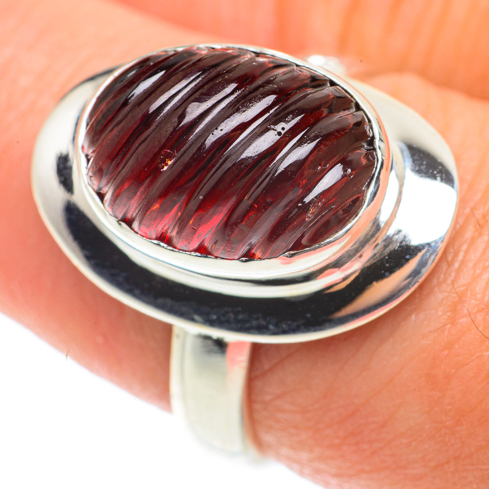 Garnet Rings handcrafted by Ana Silver Co - RING65774