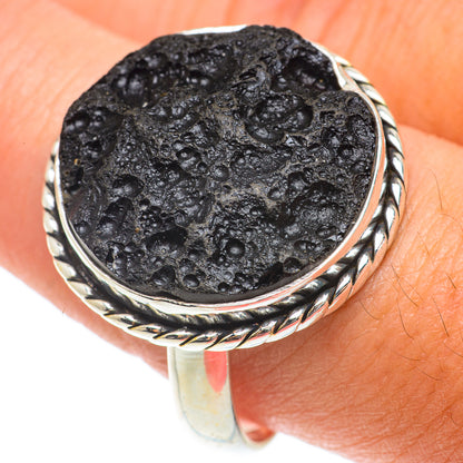 Tektite Rings handcrafted by Ana Silver Co - RING65779