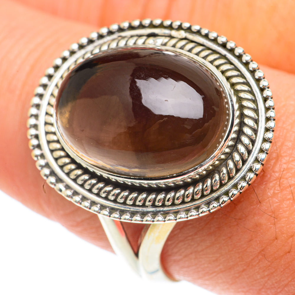Smoky Quartz Rings handcrafted by Ana Silver Co - RING65794