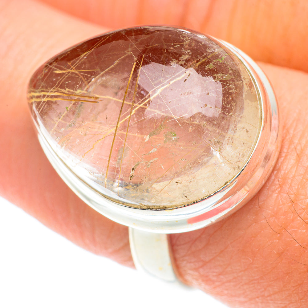 Rutilated Quartz Rings handcrafted by Ana Silver Co - RING65803