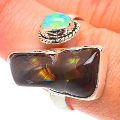 Mexican Fire Agate Rings handcrafted by Ana Silver Co - RING65810