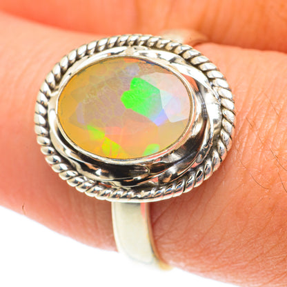 Ethiopian Opal Rings handcrafted by Ana Silver Co - RING65811