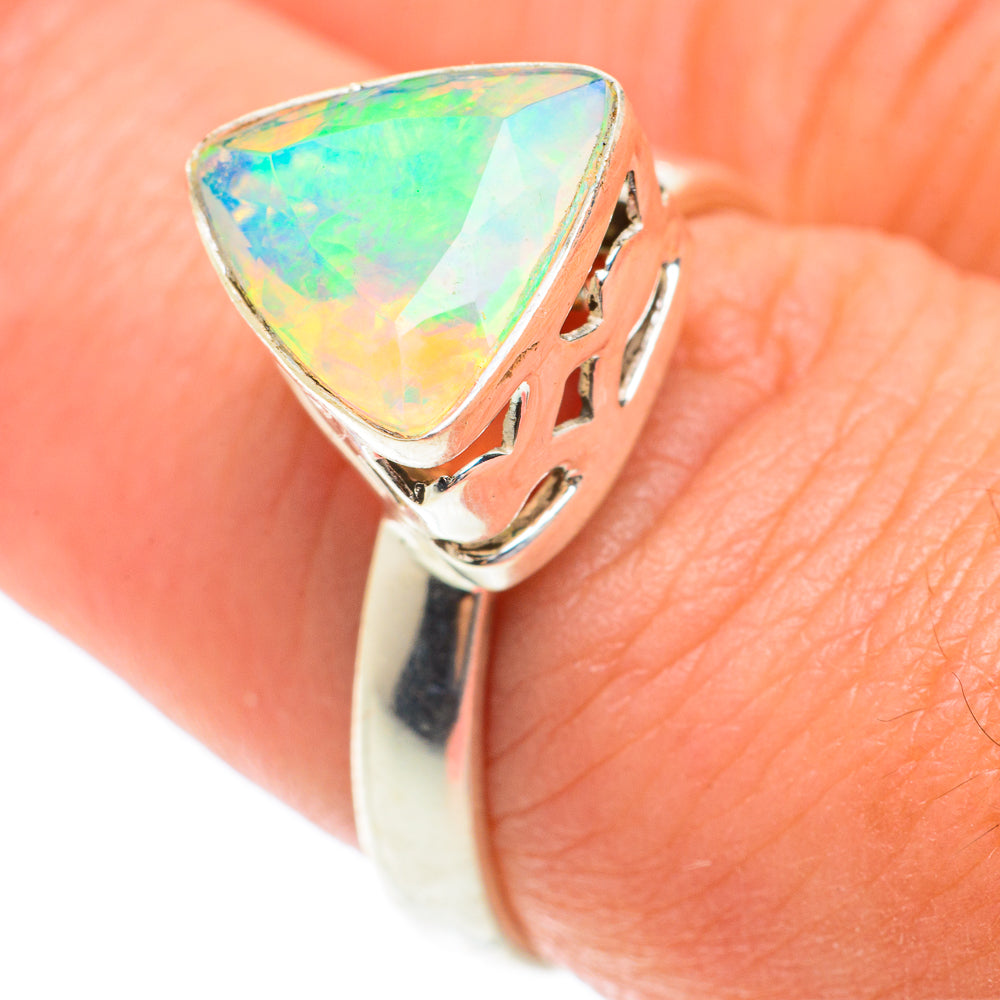 Ethiopian Opal Rings handcrafted by Ana Silver Co - RING65812
