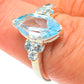 Blue Topaz Rings handcrafted by Ana Silver Co - RING65816