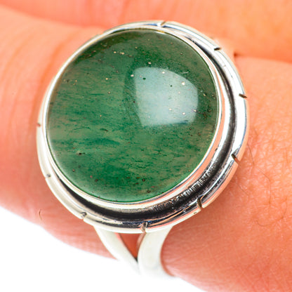 Green Aventurine Rings handcrafted by Ana Silver Co - RING65817
