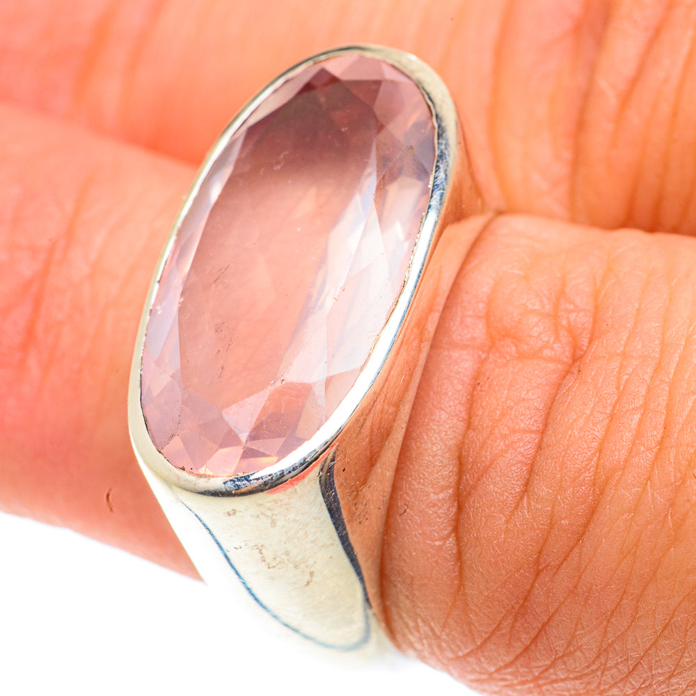Rose Quartz Rings handcrafted by Ana Silver Co - RING65823