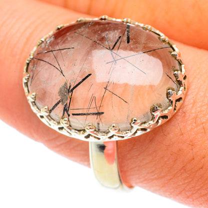 Tourmalinated Quartz Rings handcrafted by Ana Silver Co - RING65830