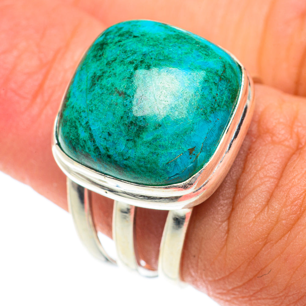 Chrysocolla Rings handcrafted by Ana Silver Co - RING65837