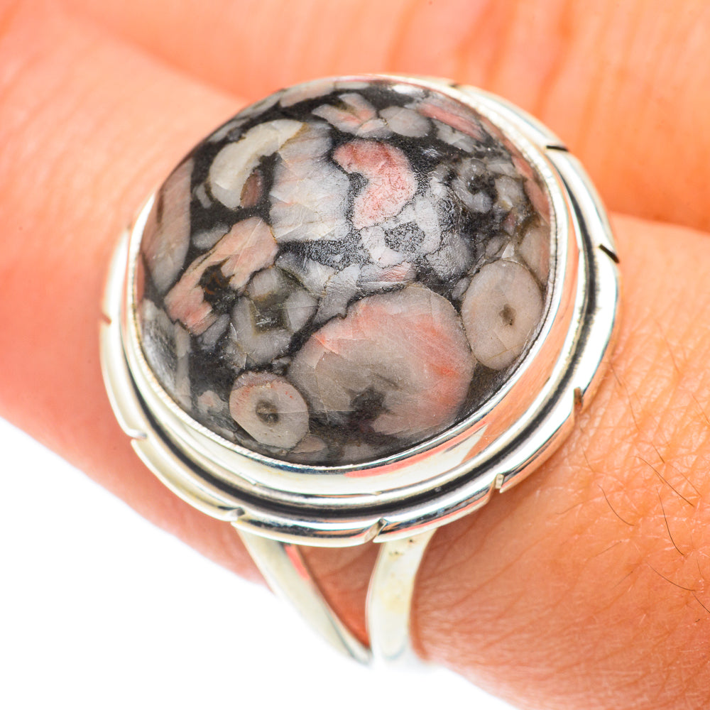 Crinoid Fossil Rings handcrafted by Ana Silver Co - RING65838