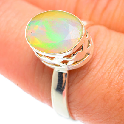 Ethiopian Opal Rings handcrafted by Ana Silver Co - RING65850