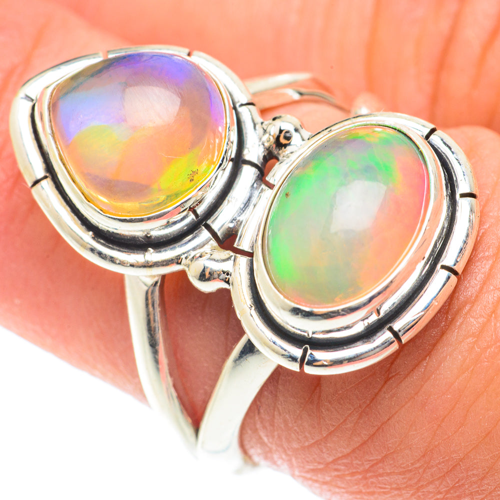 Ethiopian Opal Rings handcrafted by Ana Silver Co - RING65851