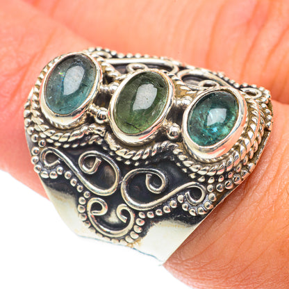 Green Tourmaline Rings handcrafted by Ana Silver Co - RING65855