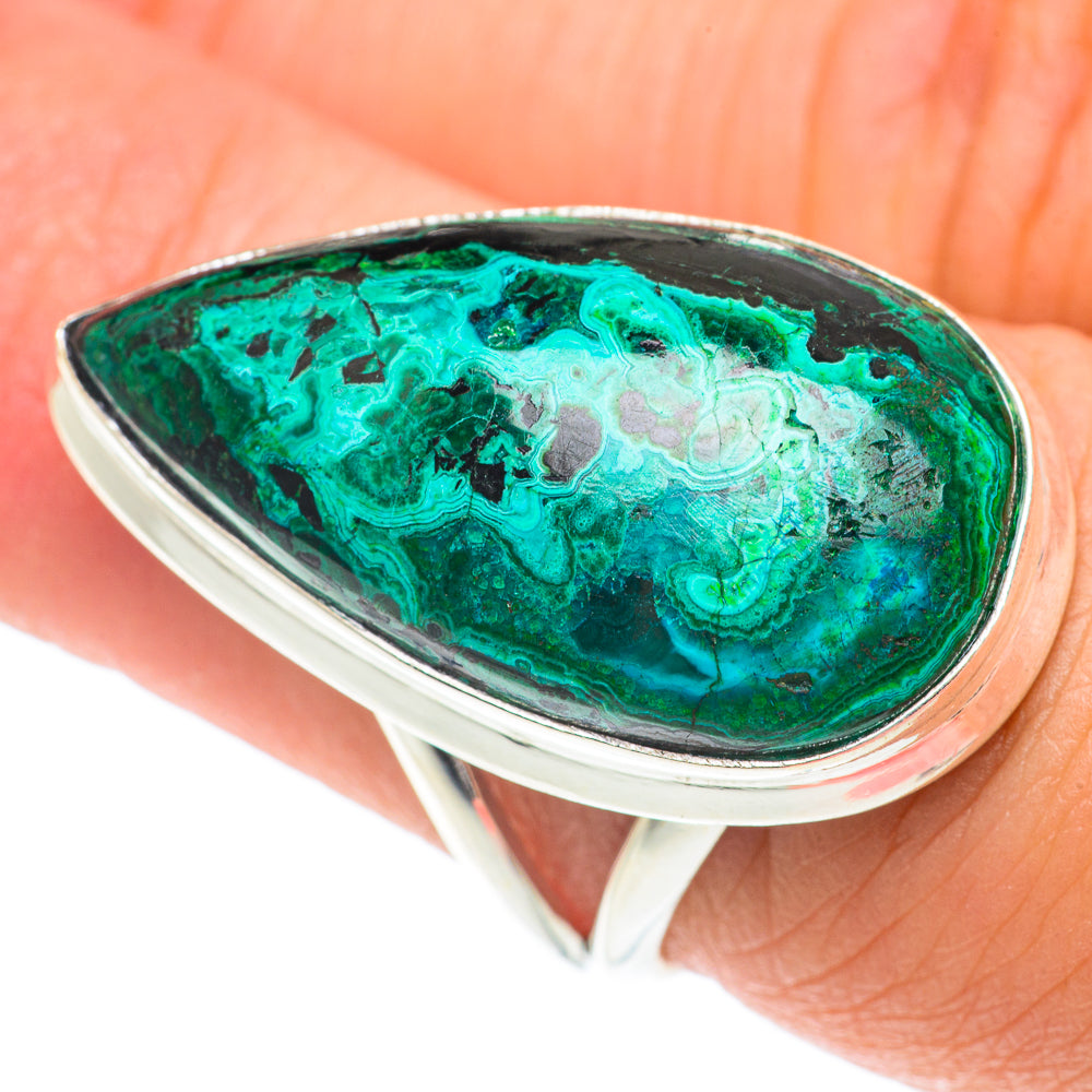Chrysocolla Rings handcrafted by Ana Silver Co - RING65858