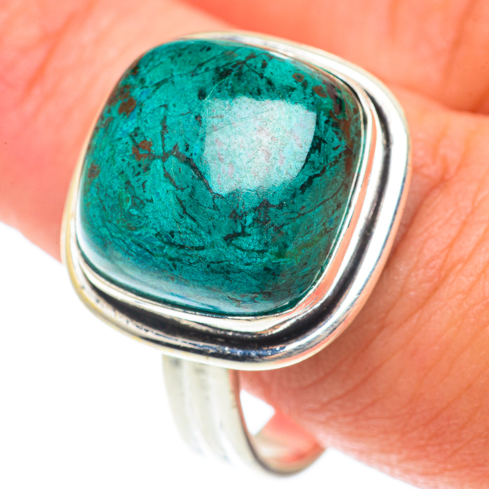 Chrysocolla Rings handcrafted by Ana Silver Co - RING65859