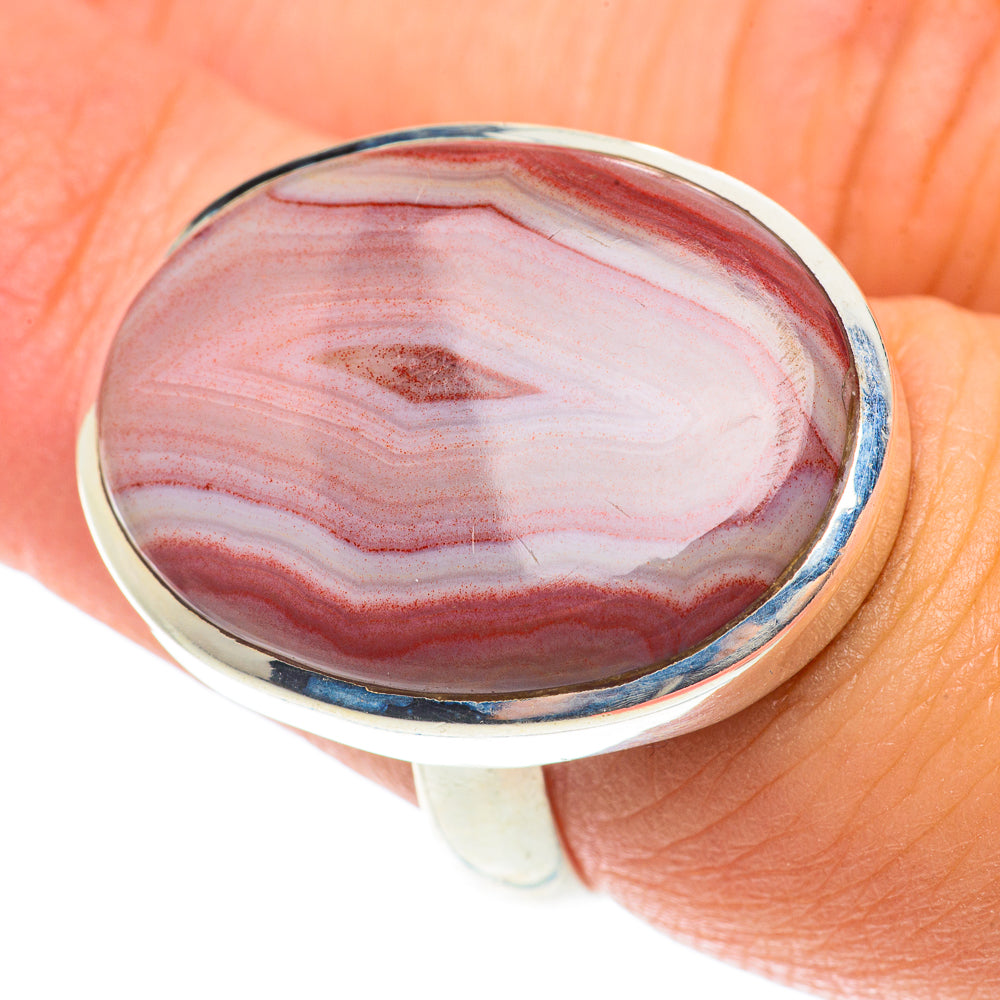 Red Botswana Agate Rings handcrafted by Ana Silver Co - RING65860