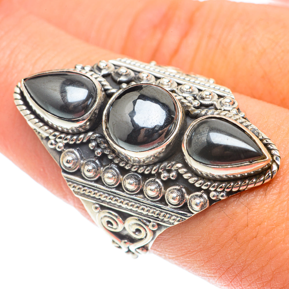 Hematite Rings handcrafted by Ana Silver Co - RING65883