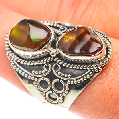 Mexican Fire Agate Rings handcrafted by Ana Silver Co - RING65890
