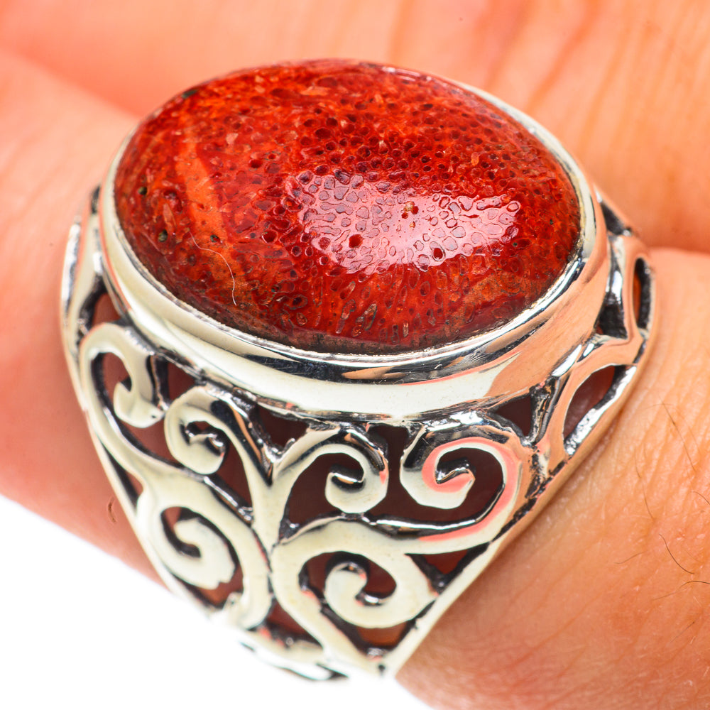 Sponge Coral Rings handcrafted by Ana Silver Co - RING65895