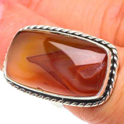 Botswana Agate Rings handcrafted by Ana Silver Co - RING65896