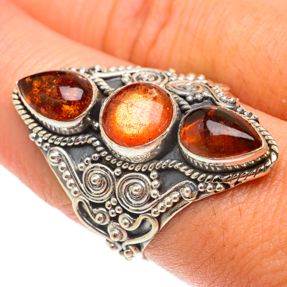 Sunstone Rings handcrafted by Ana Silver Co - RING65897