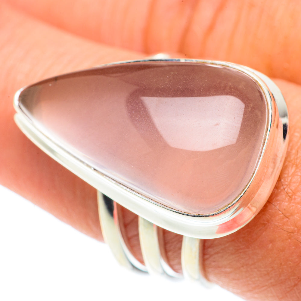 Rose Quartz Rings handcrafted by Ana Silver Co - RING65898