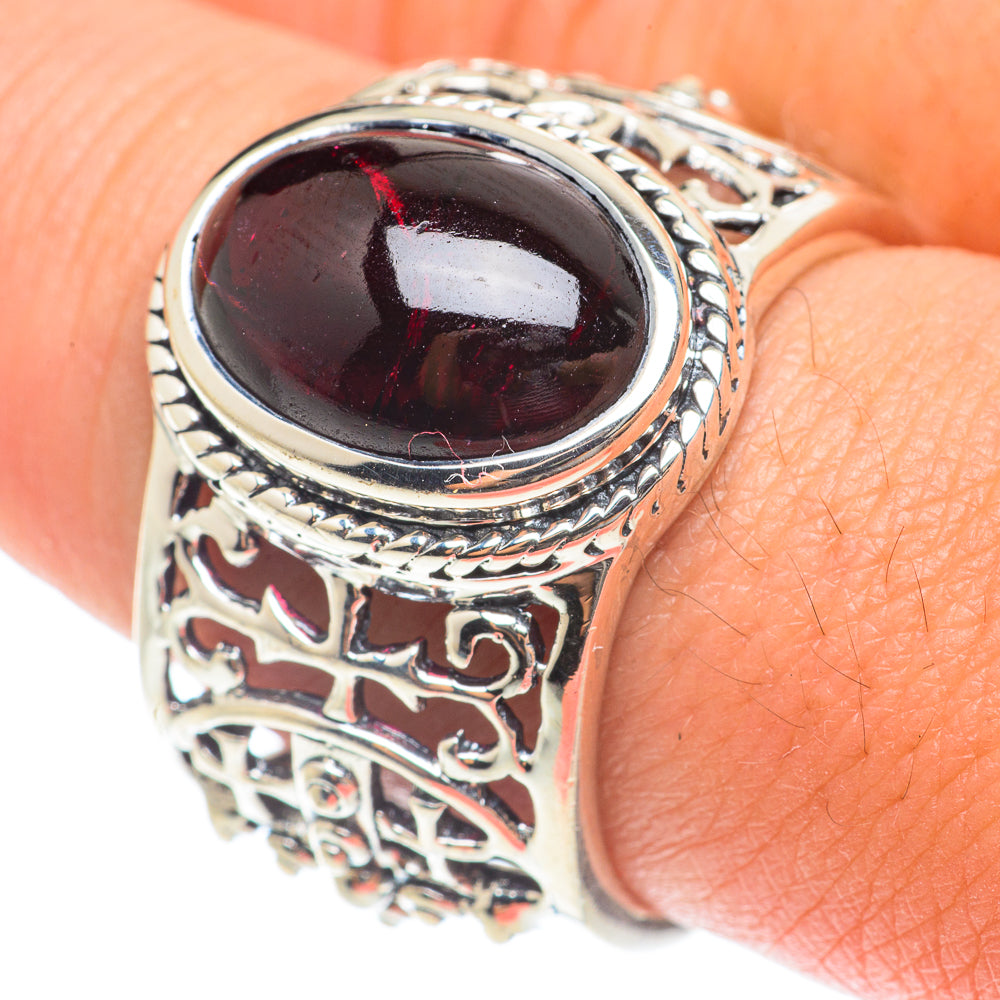 Garnet Rings handcrafted by Ana Silver Co - RING65900