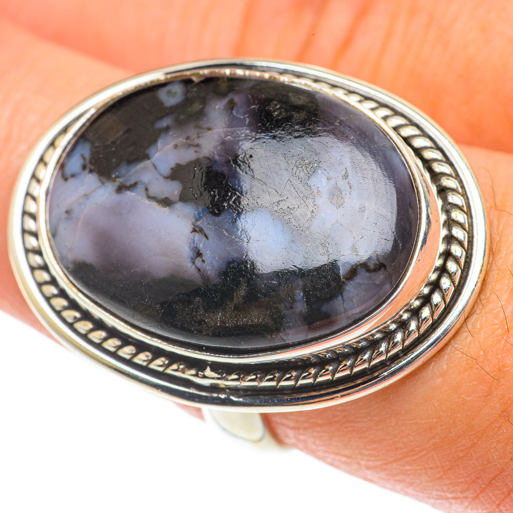 Gabbro Stone Rings handcrafted by Ana Silver Co - RING65906