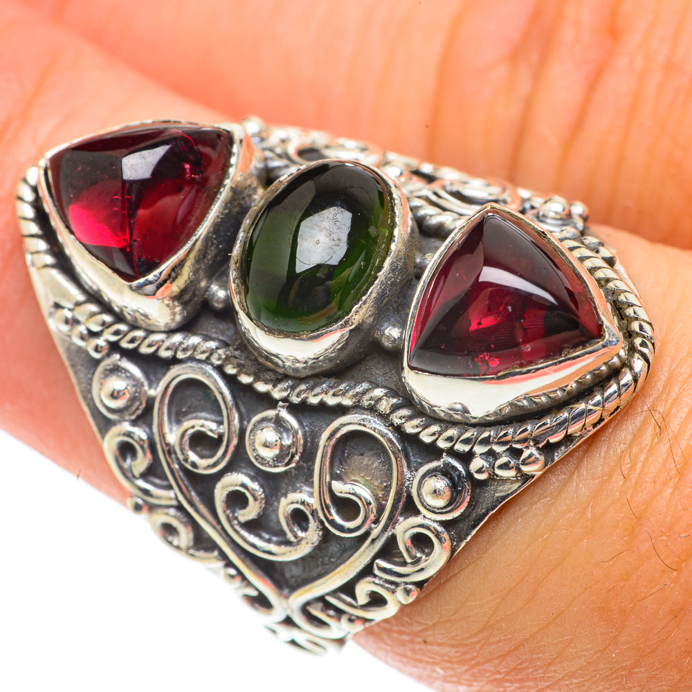 Pink Tourmaline Rings handcrafted by Ana Silver Co - RING65915