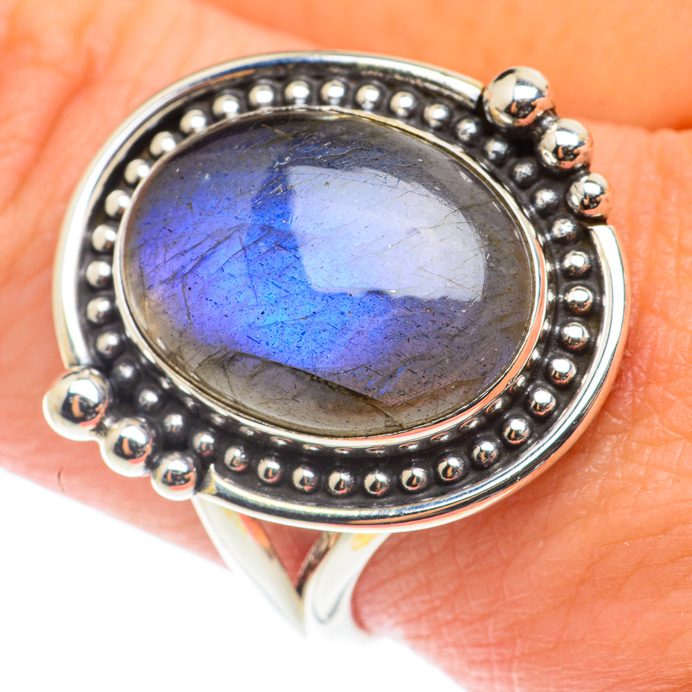 Labradorite Rings handcrafted by Ana Silver Co - RING65922