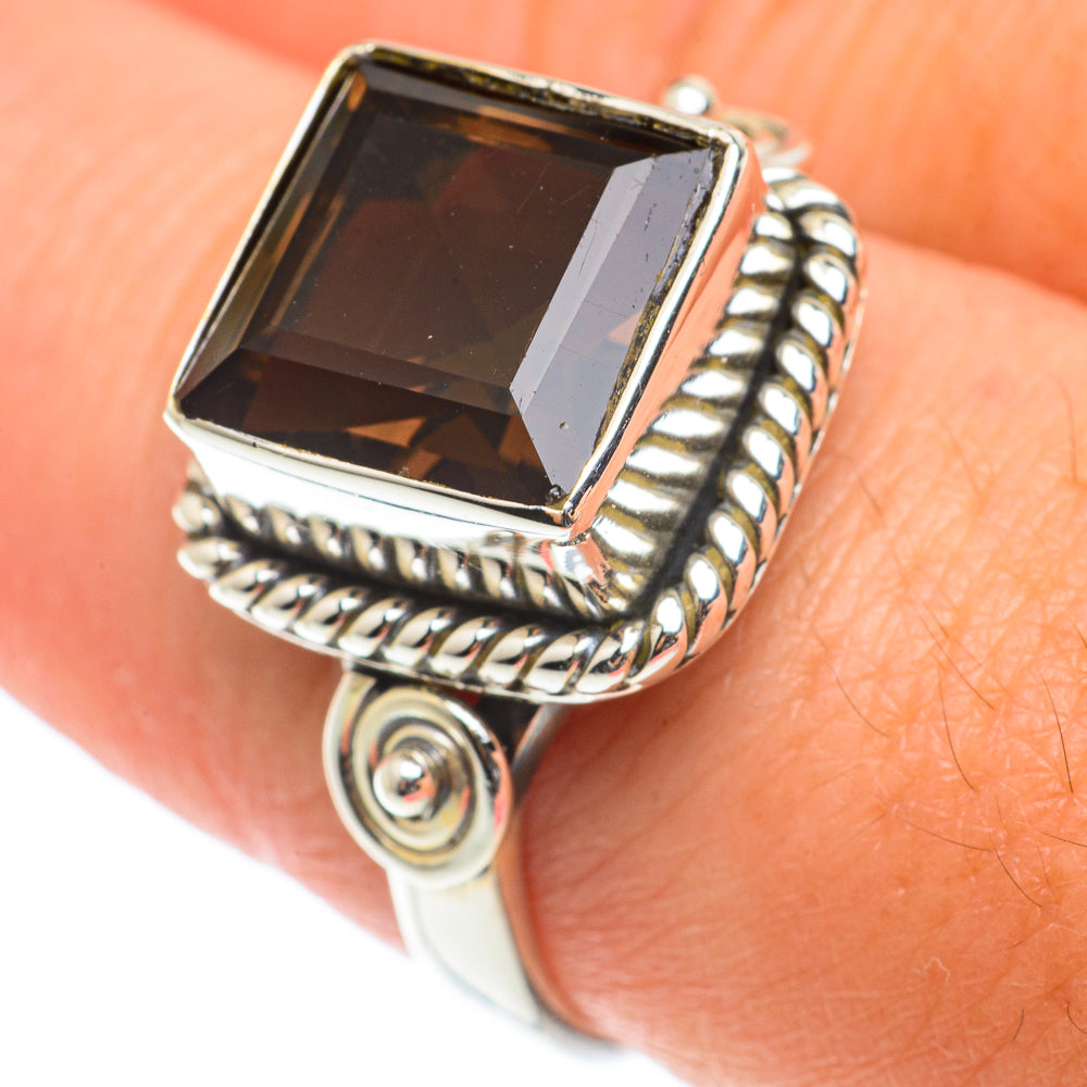 Smoky Quartz Rings handcrafted by Ana Silver Co - RING65928