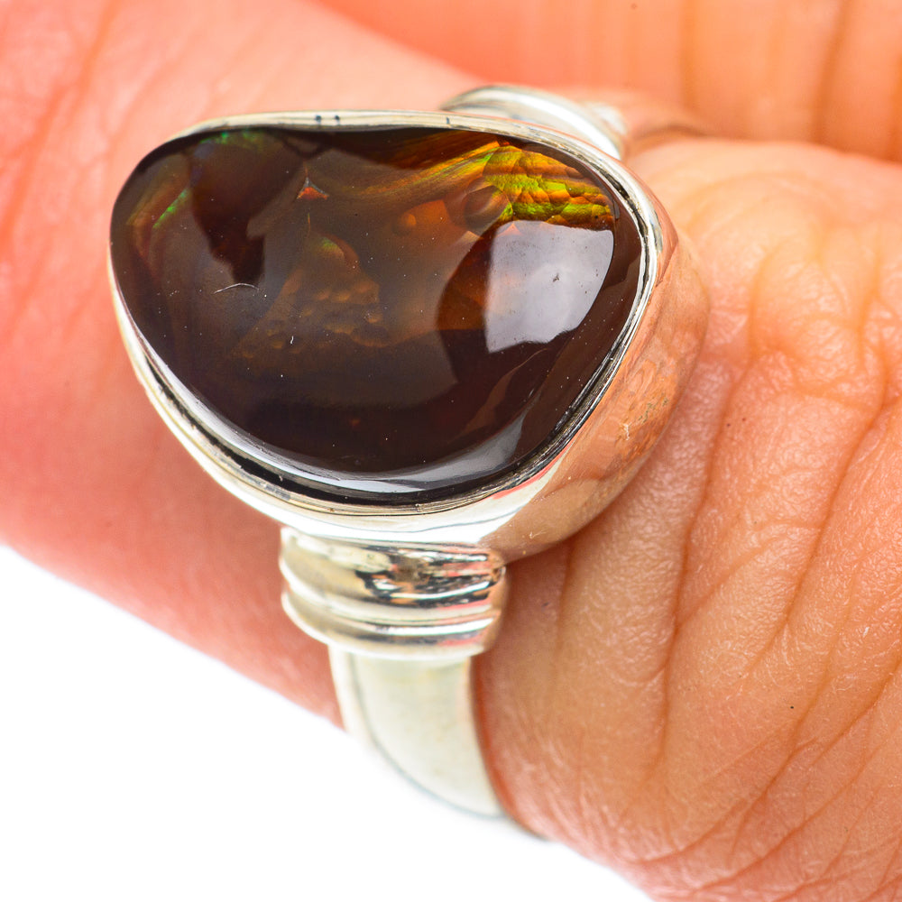 Mexican Fire Agate Rings handcrafted by Ana Silver Co - RING65929