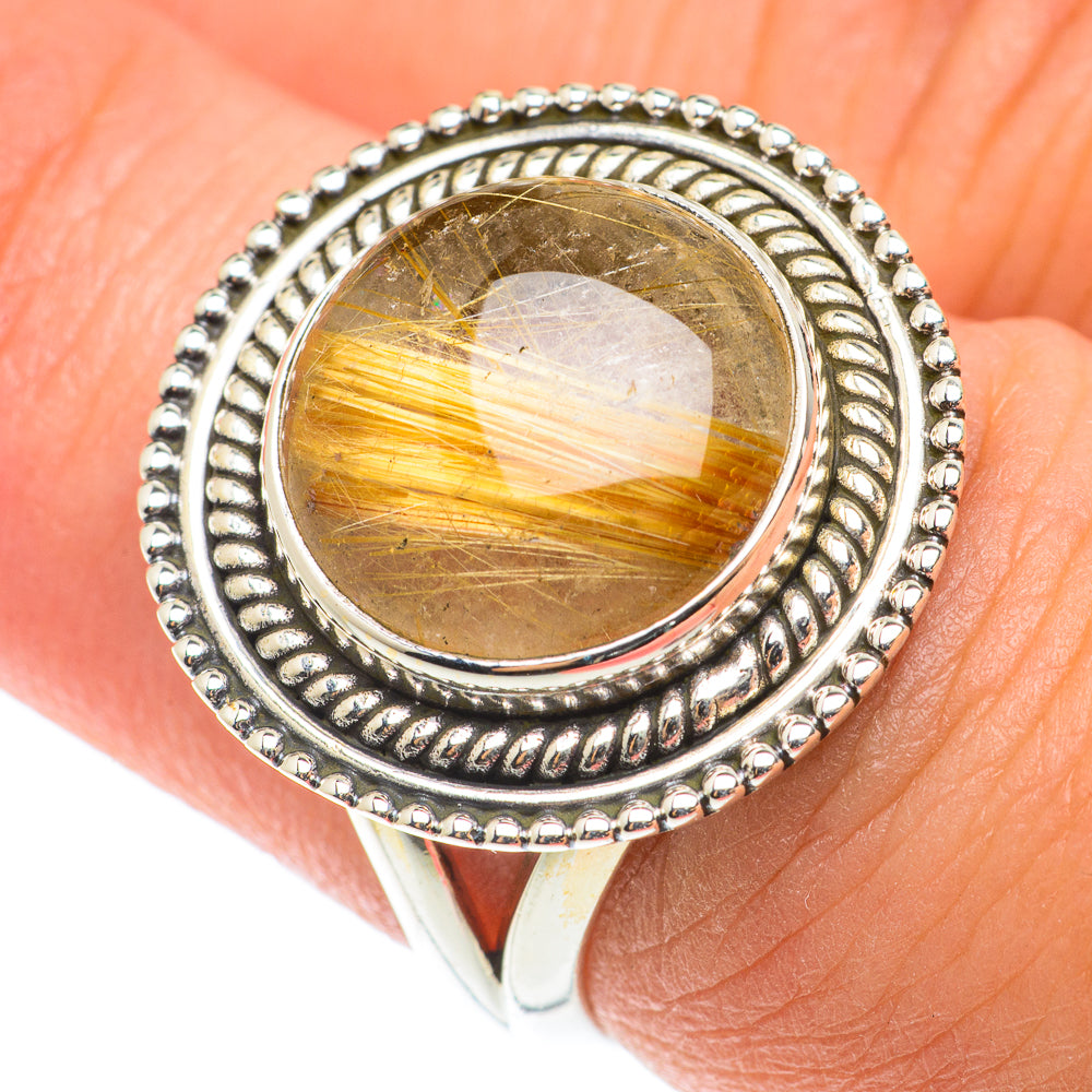 Rutilated Quartz Rings handcrafted by Ana Silver Co - RING65940