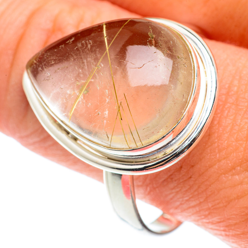 Rutilated Quartz Rings handcrafted by Ana Silver Co - RING65942