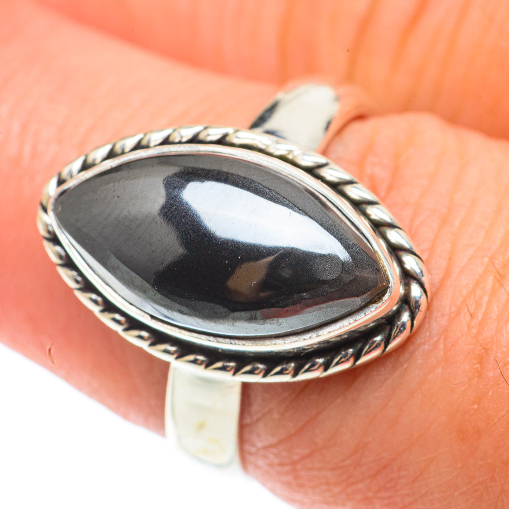 Hematite Rings handcrafted by Ana Silver Co - RING65952