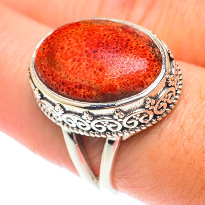 Sponge Coral Rings handcrafted by Ana Silver Co - RING65965