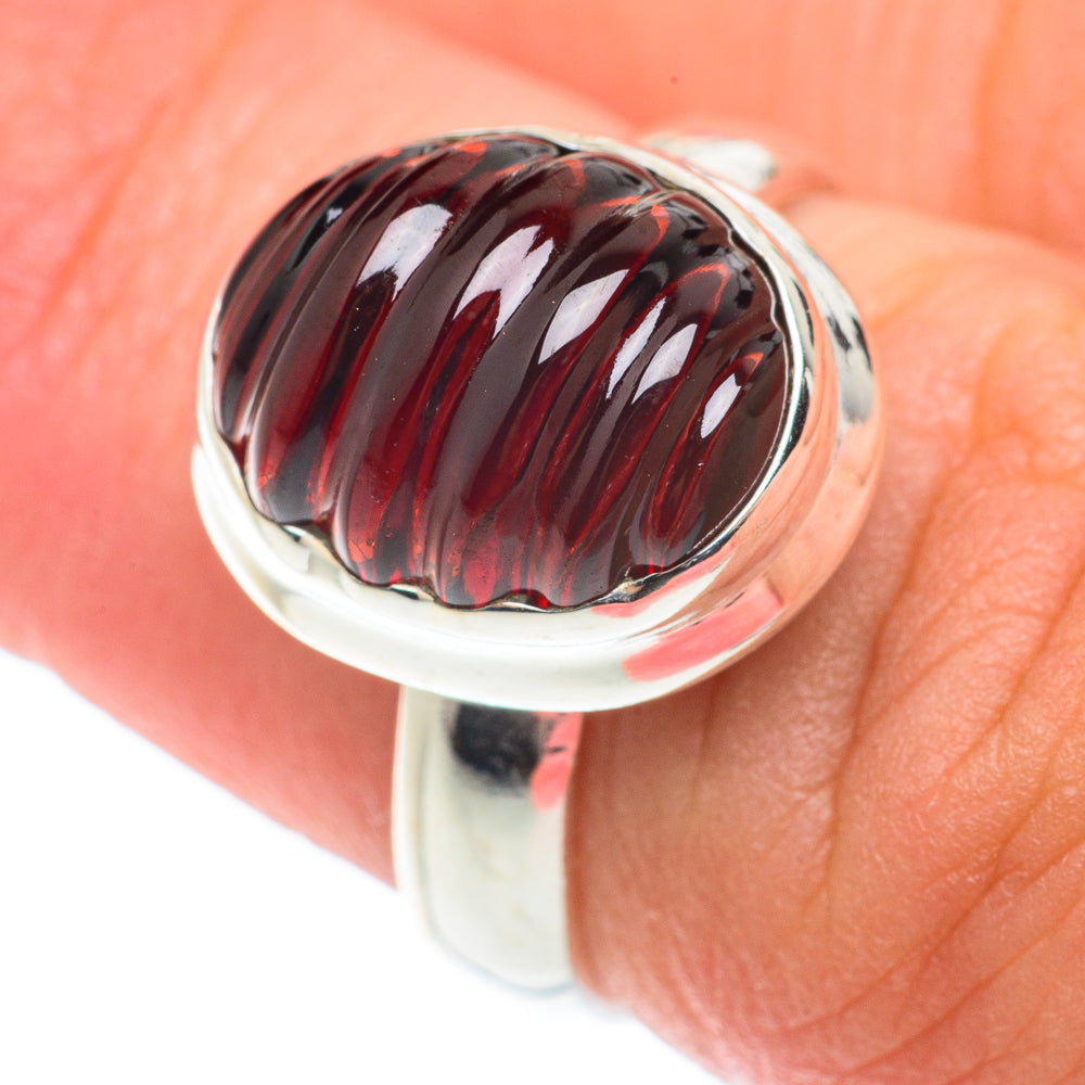 Garnet Rings handcrafted by Ana Silver Co - RING65969