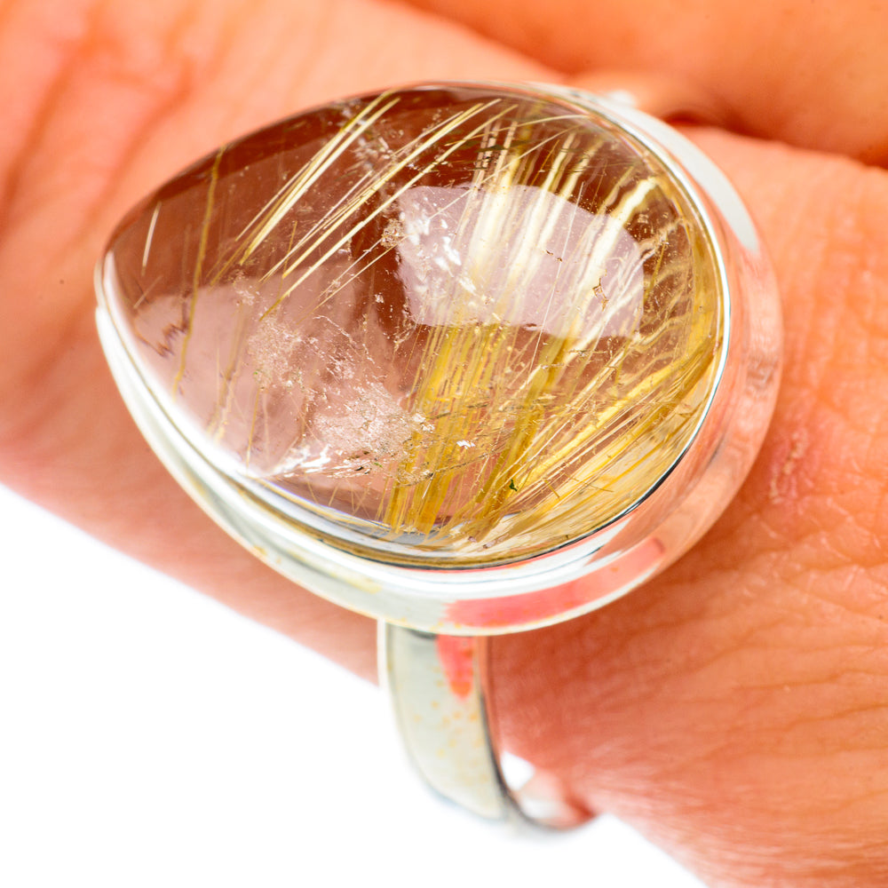 Rutilated Quartz Rings handcrafted by Ana Silver Co - RING65972