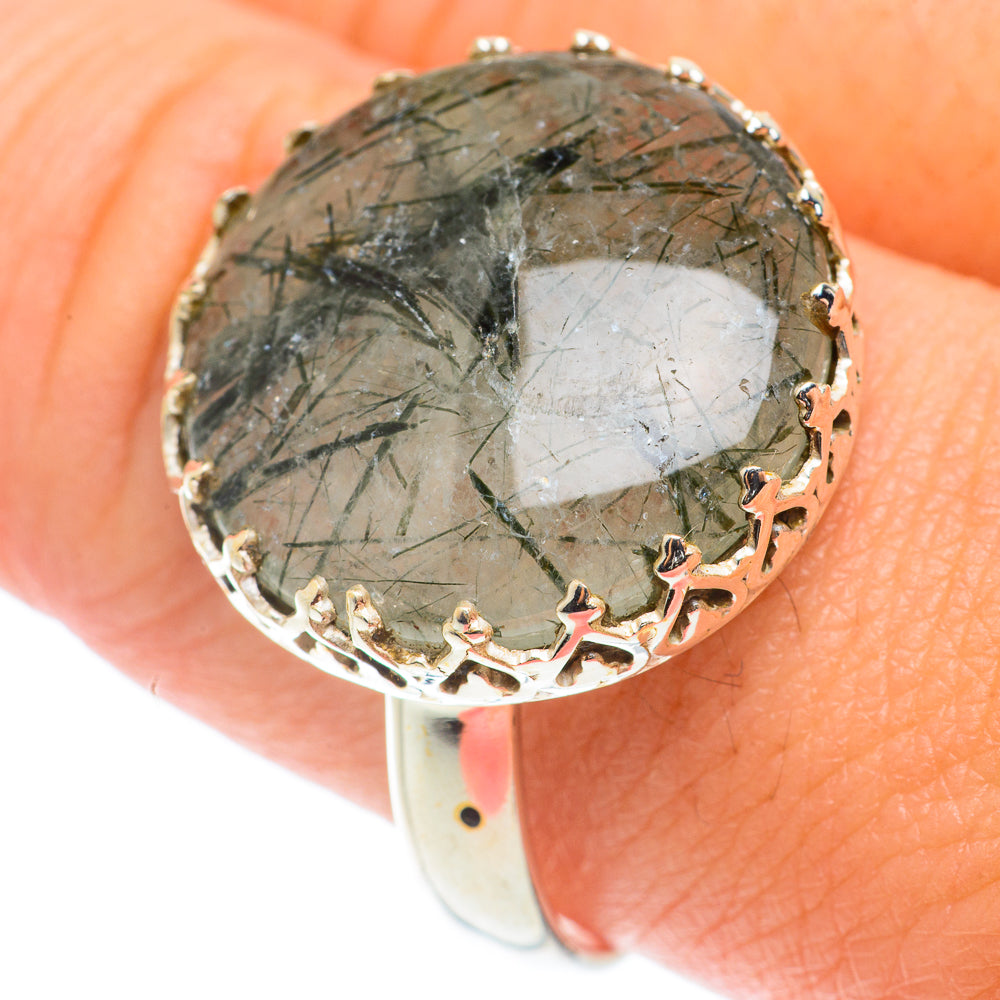 Tourmalinated Quartz Rings handcrafted by Ana Silver Co - RING65977