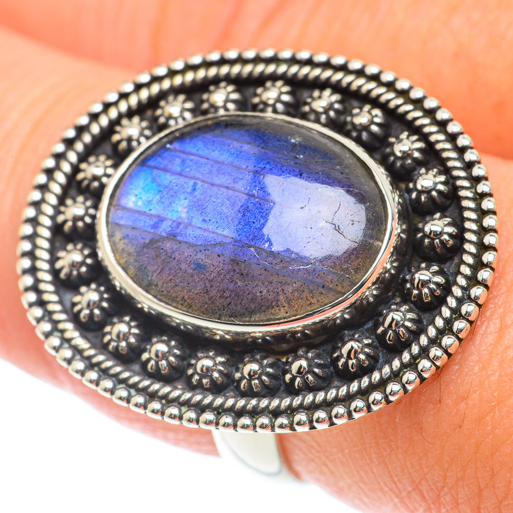 Labradorite Rings handcrafted by Ana Silver Co - RING65982