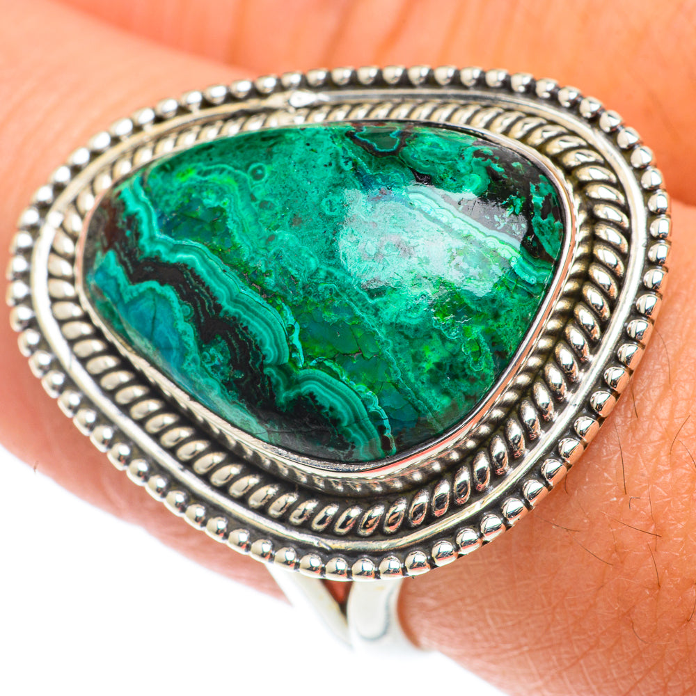 Chrysocolla Rings handcrafted by Ana Silver Co - RING65986
