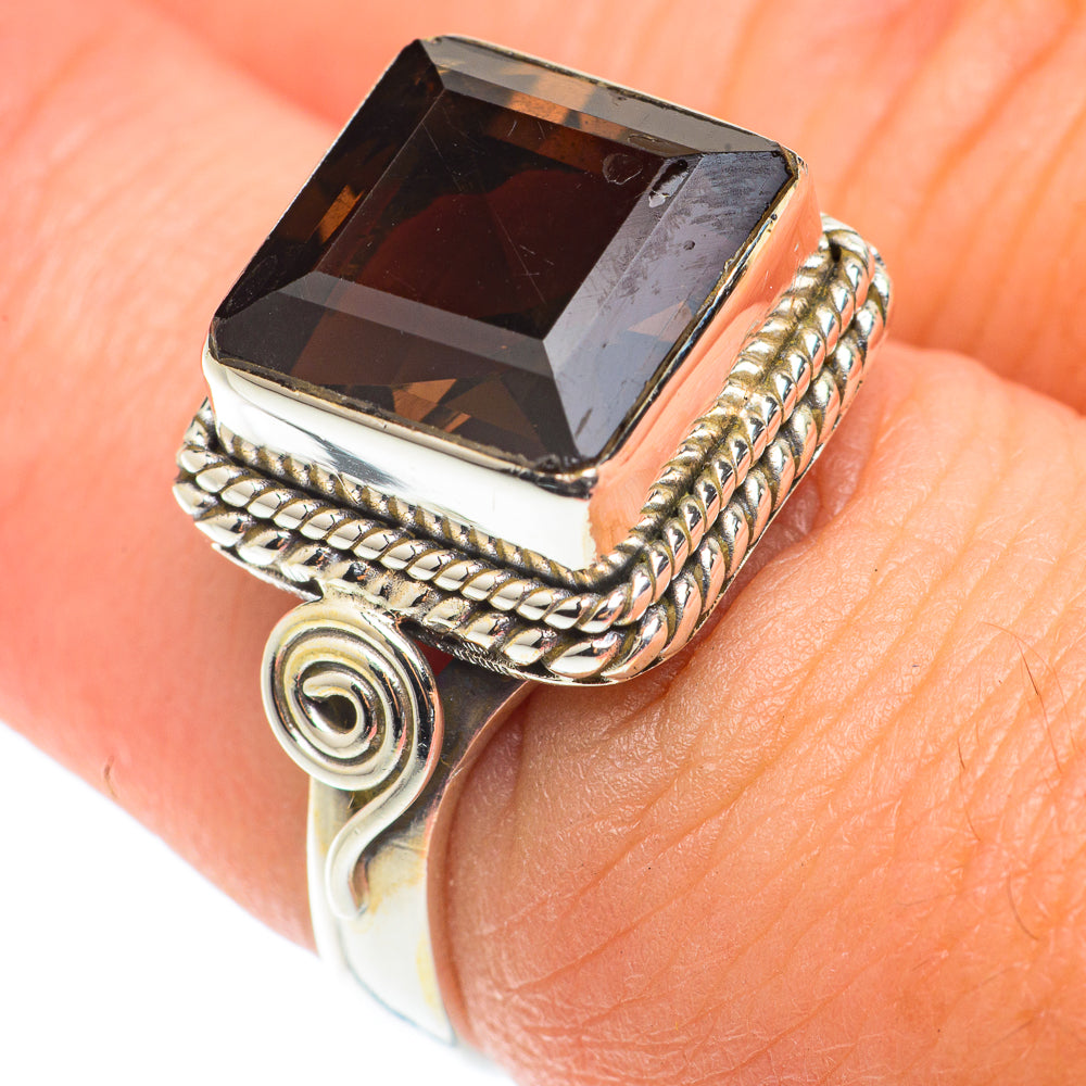 Smoky Quartz Rings handcrafted by Ana Silver Co - RING65987
