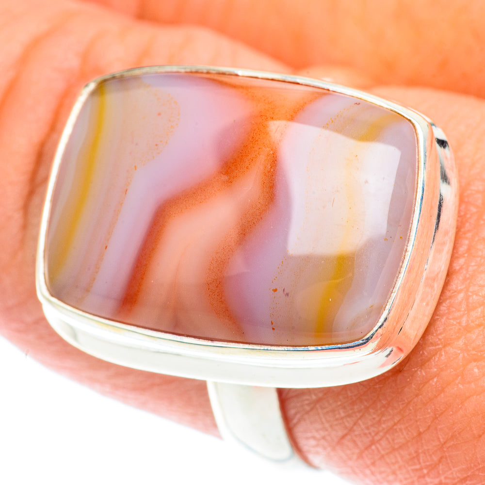Botswana Agate Rings handcrafted by Ana Silver Co - RING65991