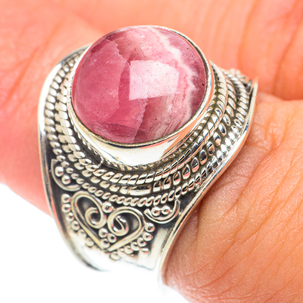 Rhodochrosite Rings handcrafted by Ana Silver Co - RING65993