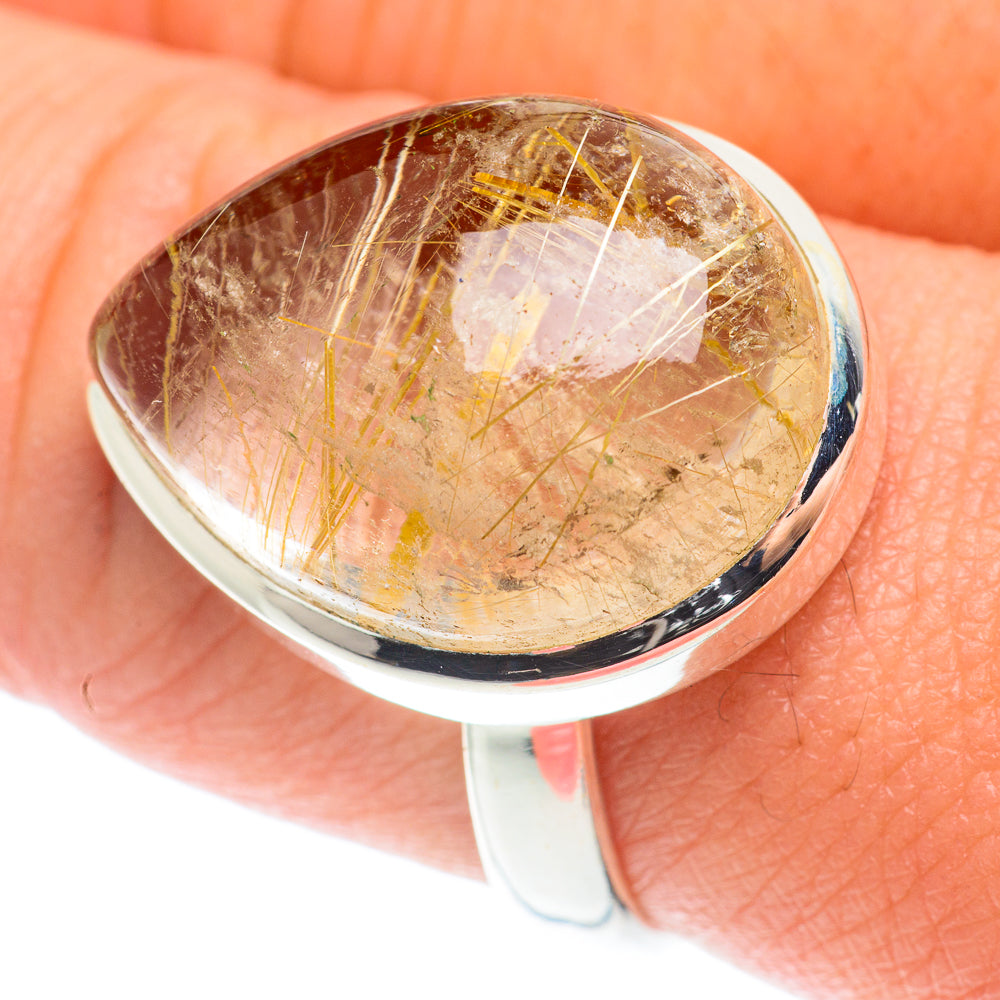Rutilated Quartz Rings handcrafted by Ana Silver Co - RING65997