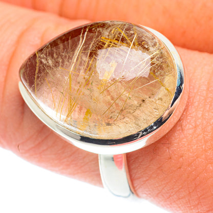 Rutilated Quartz Rings handcrafted by Ana Silver Co - RING65997