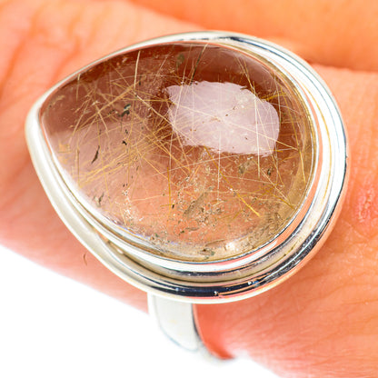 Rutilated Quartz Rings handcrafted by Ana Silver Co - RING66000