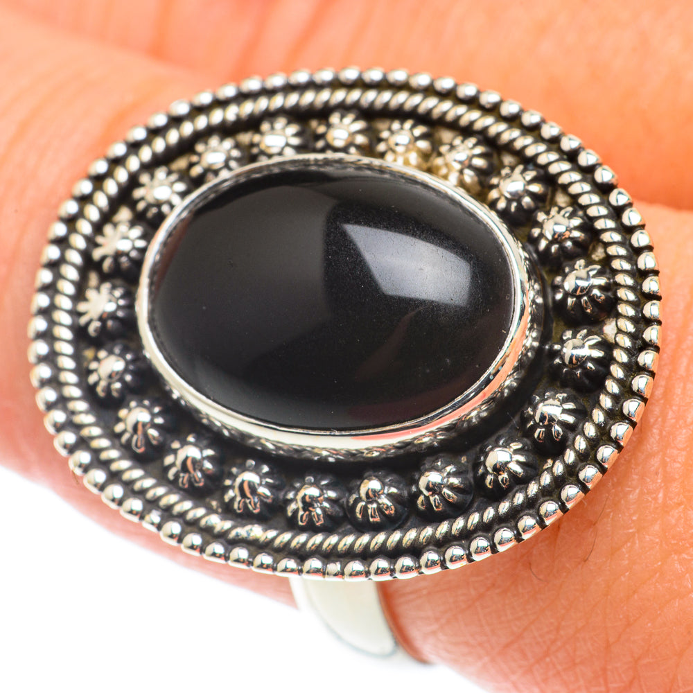 Black Onyx Rings handcrafted by Ana Silver Co - RING66001