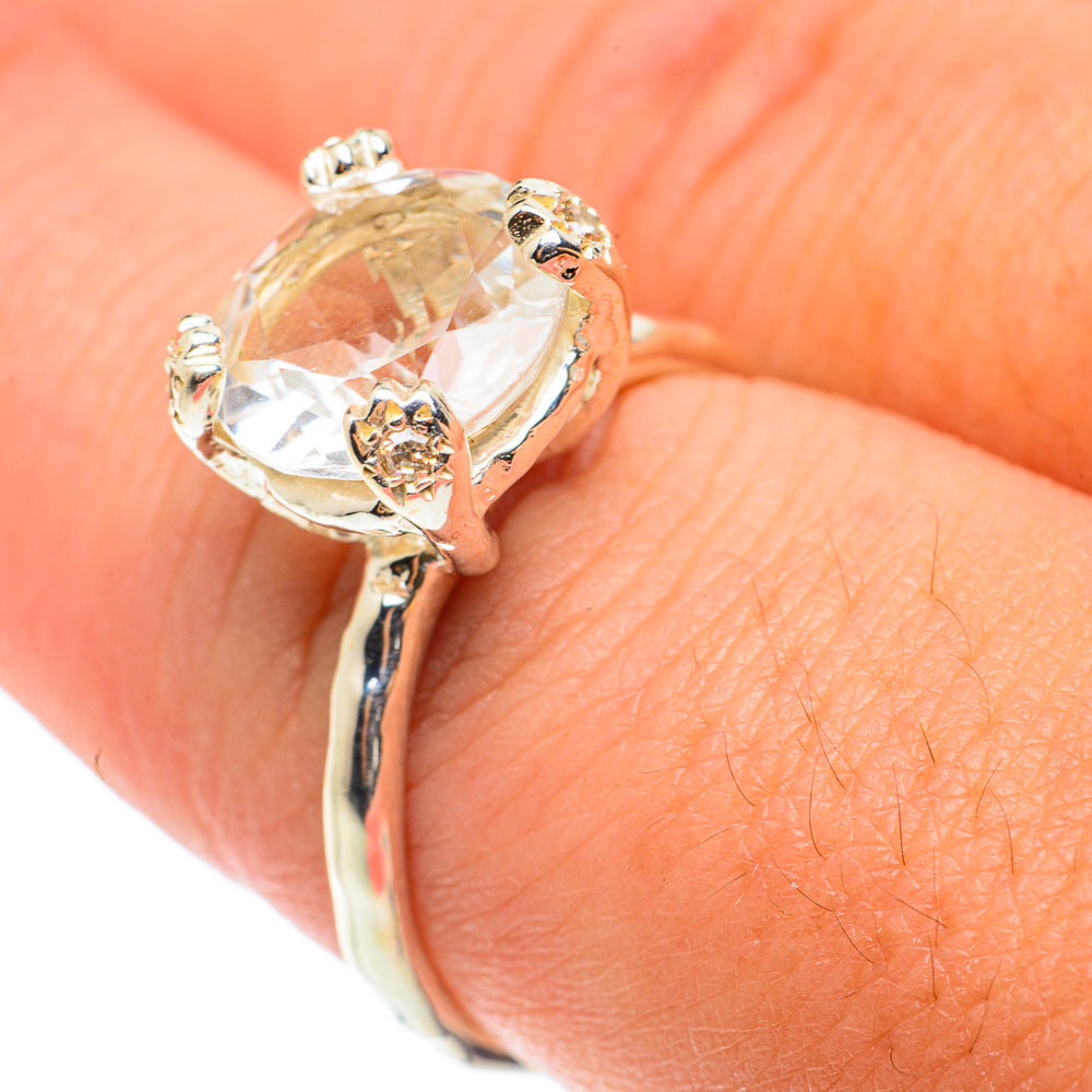 White Quartz Rings handcrafted by Ana Silver Co - RING66004